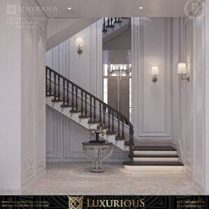 التصميم الداخلي لمدخل الفيلا