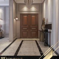 التصميم الداخلي لمدخل الفيلا