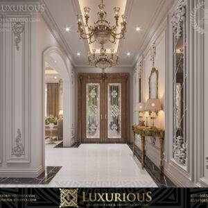 التصميم الداخلي لمدخل الفيلا