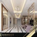 التصميم الداخلي لمدخل الفيلا