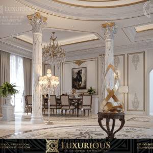 التصميم الداخلي لمدخل الفيلا