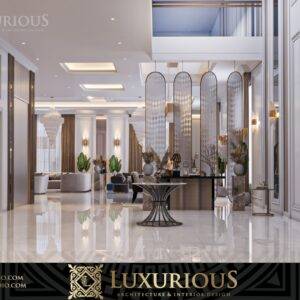 التصميم الداخلي لمدخل الفيلا