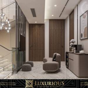 التصميم الداخلي لمدخل الفيلا