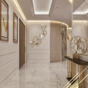 التصميم الداخلي لمدخل الفيلا