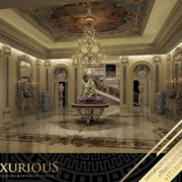 التصميم الداخلي لمدخل الفيلا