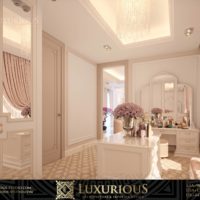 التصميم الداخلي لغرفة الملابس