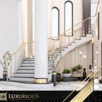 التصميم الداخلي لمدخل الفيلا