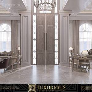 التصميم الداخلي لمدخل الفيلا