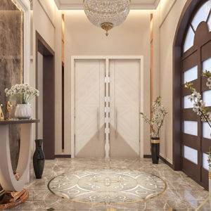 التصميم الداخلي لمدخل الفيلا