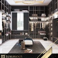 التصميم الداخلي لغرفة الملابس