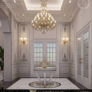 التصميم الداخلي لمدخل الفيلا