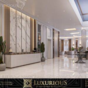 التصميم الداخلي لمدخل الفيلا