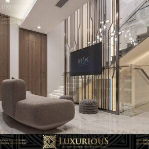 التصميم الداخلي لمدخل الفيلا