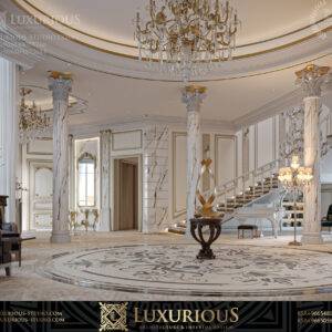 التصميم الداخلي لمدخل الفيلا