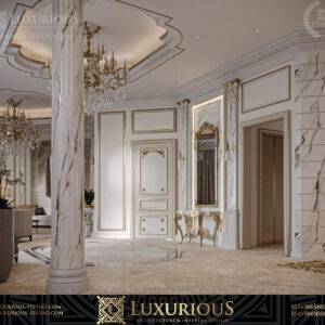 التصميم الداخلي لمدخل الفيلا