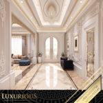 التصميم الداخلي لمدخل الفيلا