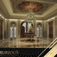 التصميم الداخلي لمدخل الفيلا