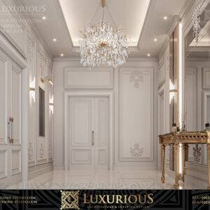 التصميم الداخلي لمدخل الفيلا