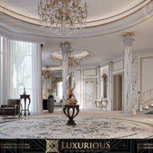 التصميم الداخلي لمدخل الفيلا