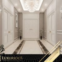 التصميم الداخلي لمدخل الفيلا