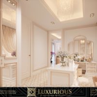 التصميم الداخلي لغرفة الملابس