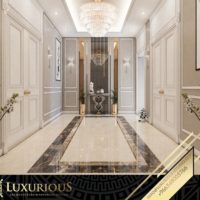 التصميم الداخلي لمدخل الفيلا