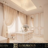 التصميم الداخلي لغرفة الملابس