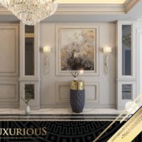 التصميم الداخلي لمدخل الفيلا