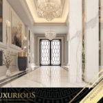 التصميم الداخلي لمدخل الفيلا