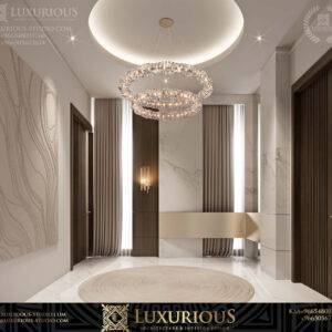 التصميم الداخلي لمدخل الفيلا