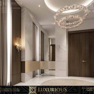 التصميم الداخلي لمدخل الفيلا