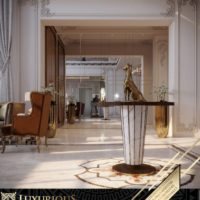 التصميم الداخلي لمدخل الفيلا