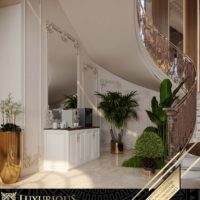 التصميم الداخلي لمدخل الفيلا