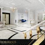 التصميم الداخلي لمدخل الفيلا