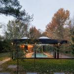 Maurice Martel architecte creates swimming pool in a garden and it’s nothing short of a dream