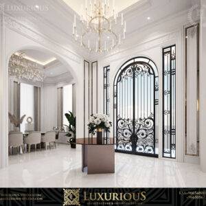 التصميم الداخلي لمدخل الفيلا