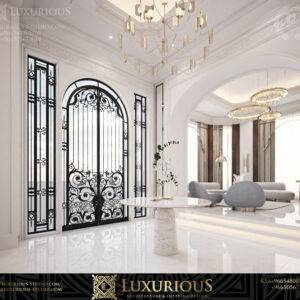 التصميم الداخلي لمدخل الفيلا