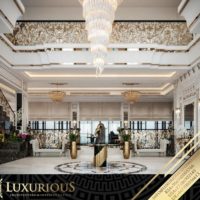 التصميم الداخلي لمدخل الفيلا