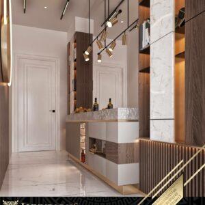 التصميم الداخلي لمدخل الفيلا