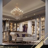 التصميم الداخلي لغرفة الملابس