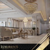 التصميم الداخلي لمدخل الفيلا