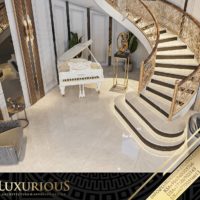 التصميم الداخلي لمدخل الفيلا