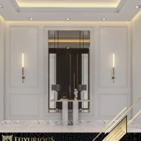 التصميم الداخلي لمدخل الفيلا