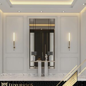 التصميم الداخلي لمدخل الفيلا