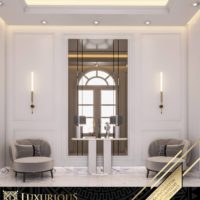 التصميم الداخلي لمدخل الفيلا