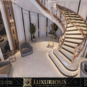 التصميم الداخلي لمدخل الفيلا