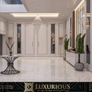 التصميم الداخلي لمدخل الفيلا