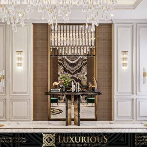 التصميم الداخلي لمدخل الفيلا