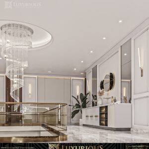 التصميم الداخلي لمدخل الفيلا