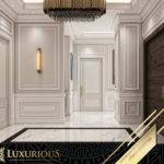 التصميم الداخلي لمدخل الفيلا